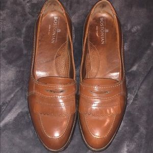 BOSTONIAN brown loafers.